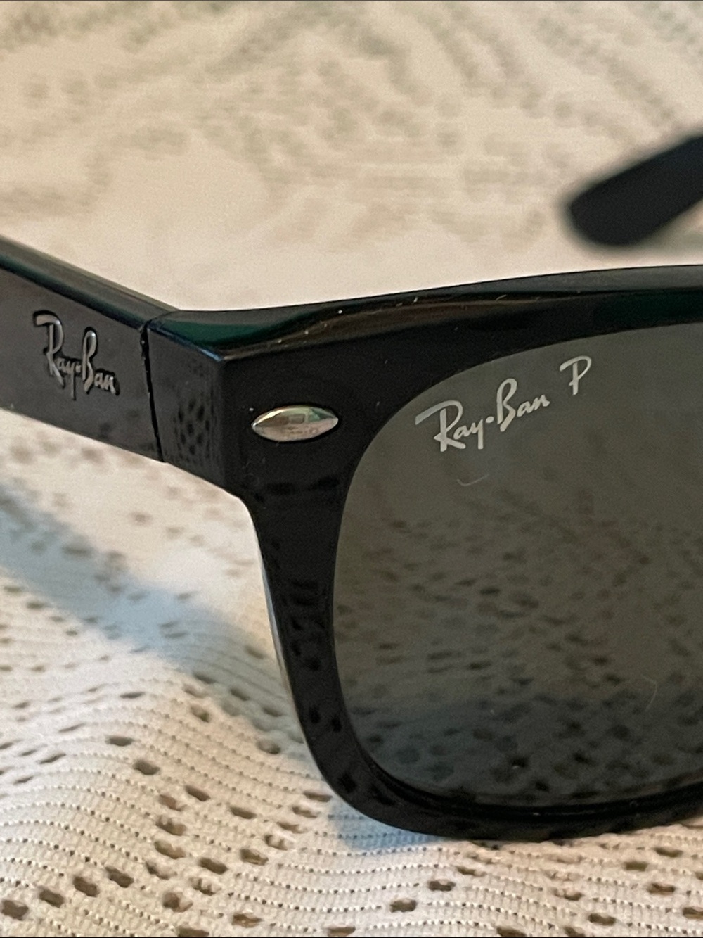 Ray-Ban Black Polarized Wayfarer-Style Men's Sunglasses - Picture 2 of 11